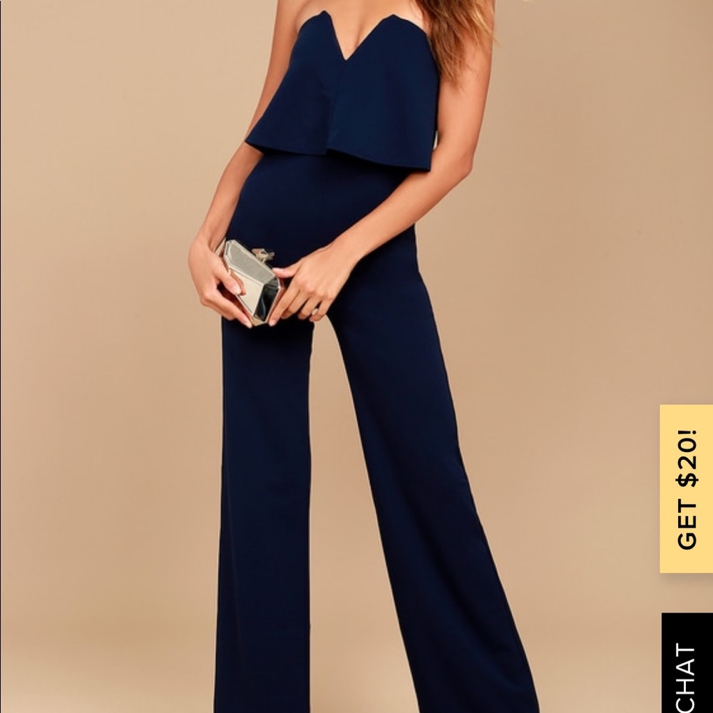 Lulus Blue Jumpsuit NWT